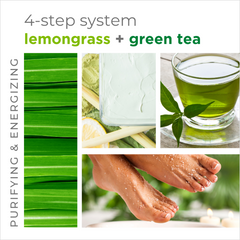 Be Care Love Lemongrass + Green Tea 4-step Packet Box