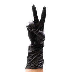 ColorTrak Extended Cuff Vinyl Gloves 100pk - Black