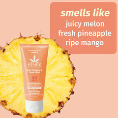 Hempz SPF 50 Facial Sunscreen - Sweet Pineapple & Honey Melon 3oz