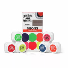Gelish Art Form Gel - Neon Color Gel Kit 6pk
