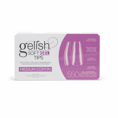 Gelish Soft Gel Tips - Medium Coffin