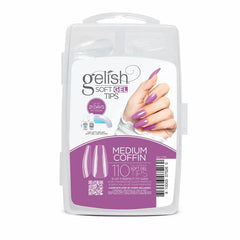 Gelish Soft Gel Tips - Medium Coffin