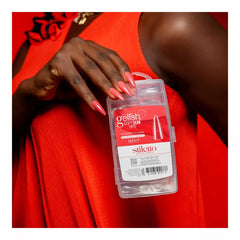 Gelish - Soft Gel Tips Natural Medium - Stiletto 160ct