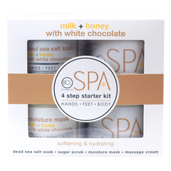 Be Care Love Milk + Honey with White Chocolate 4 Step Starter Kit