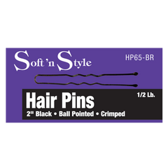 Soft N Style 2” Hair Pins - Bronze - 1lb (HP65-BR)