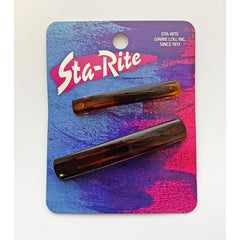 Sta-Rite 2 1/2 & 3 1/2 French Barrette Tortoise - 2pk