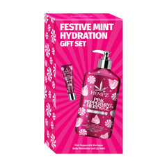 Hempz Festive Mint Hydration Gift Set - Pink Peppermint