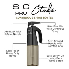 Stylecraft Pro Studio Continuous Spray Bottle 6.8oz (SC334B)
