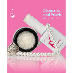 Light Elegance - P+ Diamonds And Pearls Glitter Gel Polish (10ml)