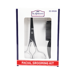 Scalpmaster Barber Men’s Facial Grooming Kit - 3pc (SC-9026)