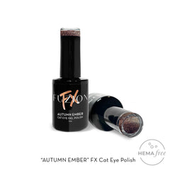 Fuzion Cat Eye Gel Polish 15ml - Autumn Ember