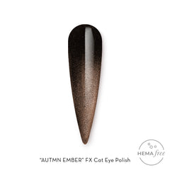 Fuzion Cat Eye Gel Polish 15ml - Autumn Ember