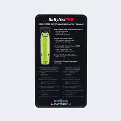 Babyliss Pro Lo-Pro FX Trimmer Neon Yellow (FX729NY)
