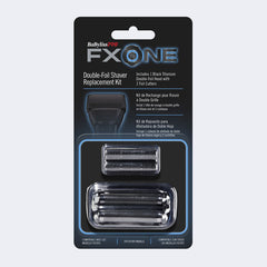 BabylissPro FXONE Replacement Foils & Cutters - Matte Black (FX79RF2MB)