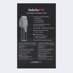 Babyliss Pro Core FX Complete Set Trimmer, Clipper, & Double Foil Shaver (FXCLCPK3)