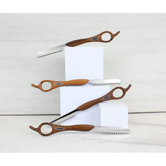 Feather Styling Razor Wood Look Handle