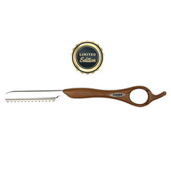 Feather Styling Razor Wood Look Handle