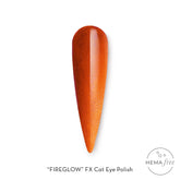 Fuzion Cat Eye Gel Polish 15ml - Fireglow