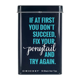 Cricket Fix Your Ponytail Hair Tie Tin