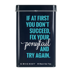 Cricket Fix Your Ponytail Hair Tie Tin