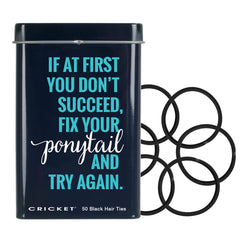 Cricket Fix Your Ponytail Hair Tie Tin