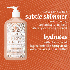 Hempz Glow Getter Body Moisturizer Lotion With Shimmer