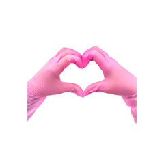ColorTrak Vinyl Gloves 100pk - Pink
