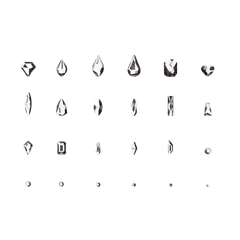 PLA Nail Gems - Clear