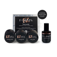 Fuzion EZ Gel System Forms - Salon Shaped Tapered - 120pk