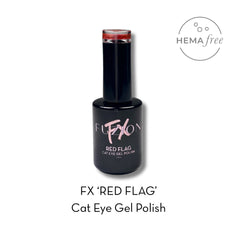 Fuzion Cat Eye Gel Polish 15ml - Red Flag