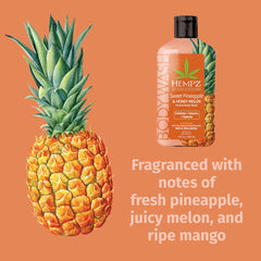Hempz Sweet Pineapple & Honey Melon Herbal Body Wash 17oz
