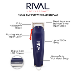 StyleCraft Rival Metal Clipper (Blue)