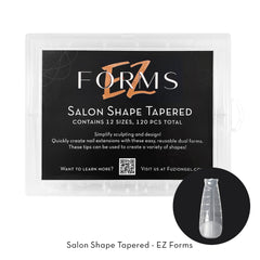 Fuzion EZ Gel System Forms - Salon Shaped Tapered - 120pk