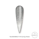 Fuzion Cat Eye Gel Polish 15ml - Silver Birch