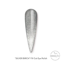 Fuzion Cat Eye Gel Polish 15ml - Silver Birch