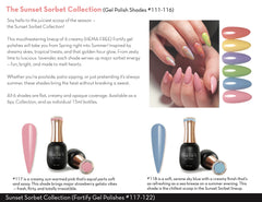 Fuzion Fortify Gel Polish Spring 2025 Sunset Sorbet Collection 15ml - 6pk #117-#122