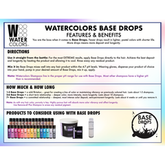 Watercolors Base Drops 4oz (Select A Color)
