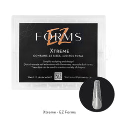 Fuzion EZ Gel System Forms - Salon Shaped Tapered - 120pk