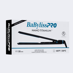 BabylissPro Nano Titanium 1" Ultra Thin Flat Iron - Black & Blue (BNTMB4072TUC)