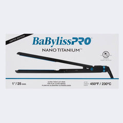 BabylissPro Nano Titanium 1" Ultra Thin Flat Iron - Black & Blue (BNTMB4072TUC)