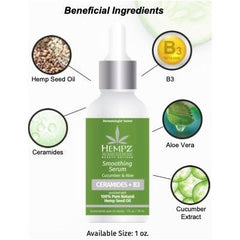 Hempz Smoothing Day Serum Cucumber 1oz