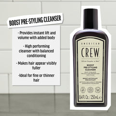 American Crew Boost Pre Styling Cleanser Shampoo 8.4oz