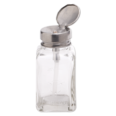 DL Pro Clear Glass Pump Dispenser Bottle 6oz (DL-C334)