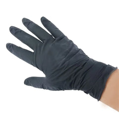 Stylecraft Flex Powder Free Latex Gloves Black Medium 100pk