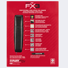 Babyliss Pro FX3 High Speed Foil Shaver Black