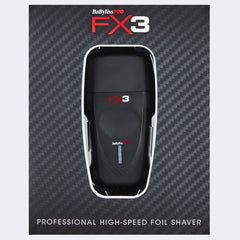 Babyliss Pro FX3 High Speed Foil Shaver Black