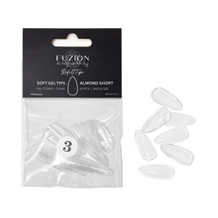 Fuzion Soft Gel Tips - Almond Short