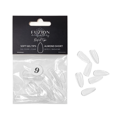 Fuzion Soft Gel Tips - Almond Short