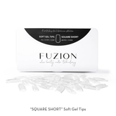 Fuzion Soft Gel Tips 600pk - Square Short