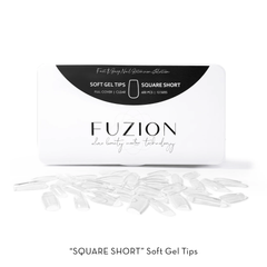 Fuzion Soft Gel Tips 600pk - Square Short